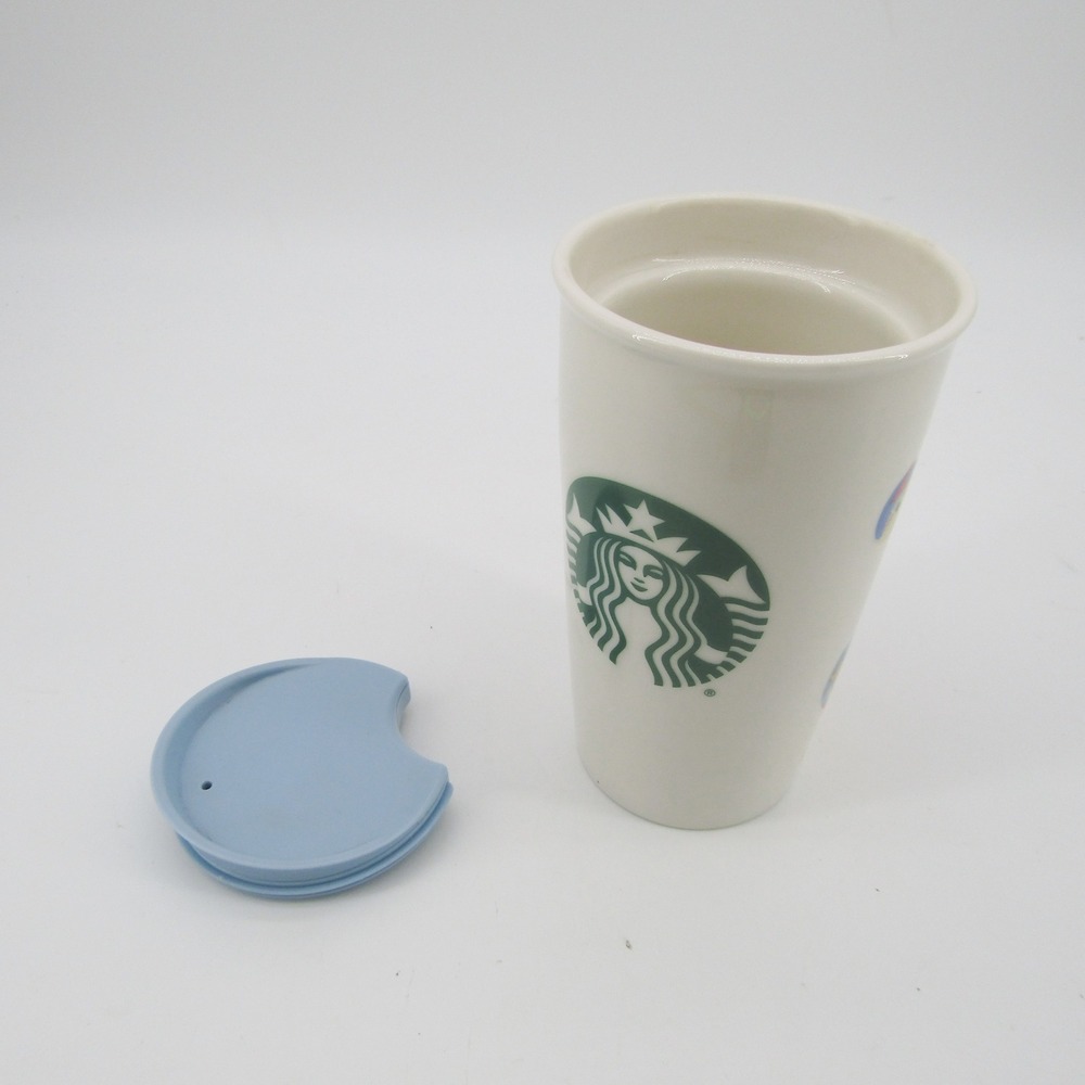 Starbucks Disney California Adventure Ceramic Travel Mug Tumbler 12oz Mickey - Picture 5 of 7